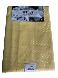 NEU Chelton GELB Stoff TISCHDECKE 60" x 84" schmutzabweisend wasserabweisend - Bild 1 von 4