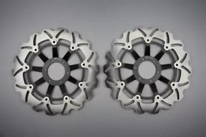 Coppia dischi freno anteriori galleggianti onda 296mm HONDA VFR 800 VTEC RC46 2002-2013 - Foto 1 di 1