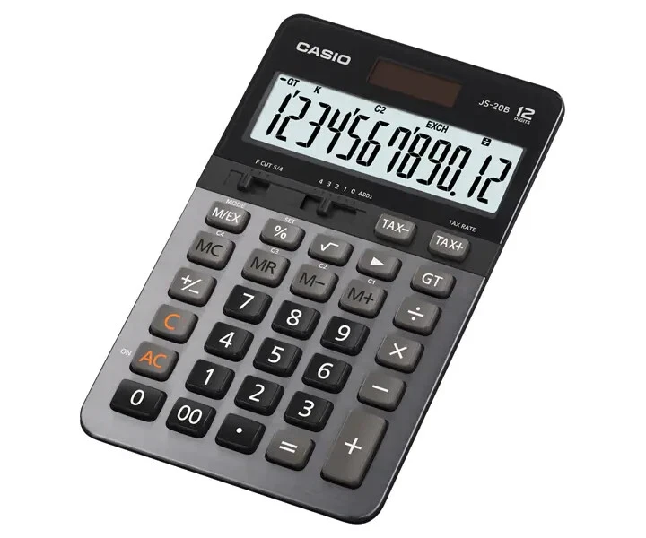 CASIO 12 digit Heavy duty Desk JS-20B Extra Large Display Anti-fade Silent key - Image 1 of 1