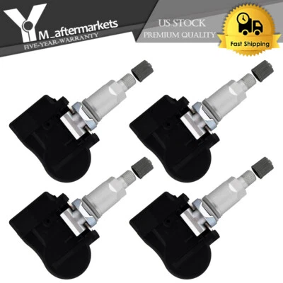 Cantidad (4) Sensor de presión de neumáticos TPMS 433 MHz para Nissan Rogue 2014-2016 todo acabado Foto 1 de 4