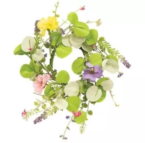 3-1/2" Spring Mix Candle Ring Decor Accent - Picture 1 of 2