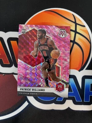 2020-21 Mosaic Camo Pink Prizm #206 Patrick Williams SP Rookie Bulls - Image 1 of 2