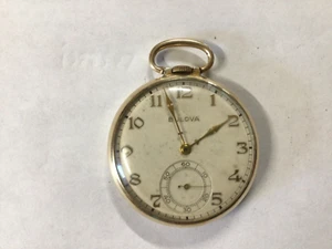 Orologio da taschino Vintage BULOVA 17AH 15 Gioielli 10K RGP Funziona! - Foto 1 di 19