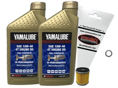Kit de cambio de aceite sintético completo Cyclemax genuino OEM 2018-2023 Yamaha XT250 Foto 1 de 2
