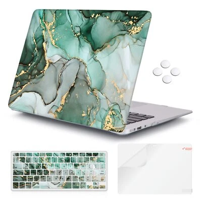 Funda iCasso Compatible con MacBook Air 13 pulgadas (Mármol Turquesa) CAJA ABIERTA Foto 1 de 4