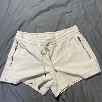 Pantalones Cortos Athleta Hudson Talla 4 Crema Senderismo Tirar con Cordón Bolsillos con Cremallera Foto 1 de 4
