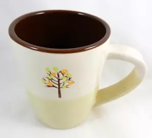 Starbucks 2009 Two Tone with Fall Autumn Colored Tree 12oz Kaffeebecher - Bild 1 von 5