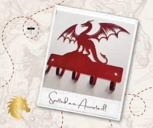 Fierce Dragon Key Rack - Gancho de pared de fantasía | Hecho en EE. UU. por The Metal Peddler - Imagen 1 de 10