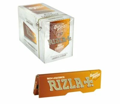 RIZLA LIQUORICE STANDARD Cigarette Smoking Rolling Papers - Made in Belgium