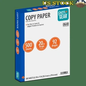 Copy Paper Durable 500 Sheets Multi Purpose Office School Printing White Indoor - Picture 1 of 6