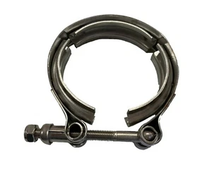 Abrazaderas universales de acero inoxidable 2,5 banda en V abrazaderas de banda en V 63 mm turbocompresor - Imagen 1 de 4