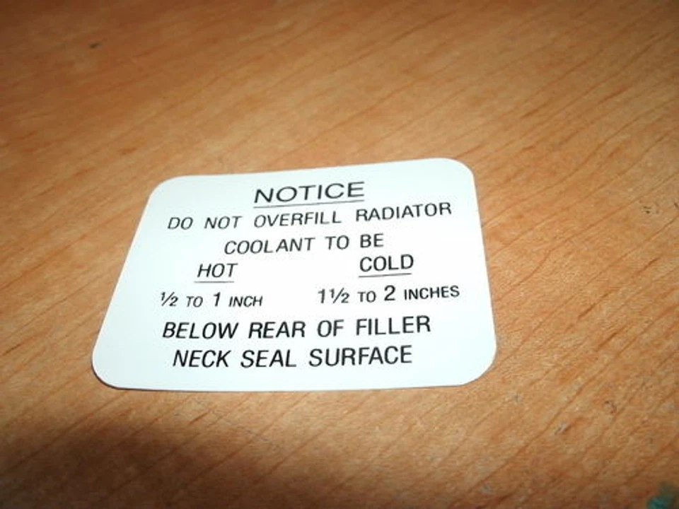 AMC MARLIN 1963 American Ambassador sistema de refrigeración calcomanía Foto 1 de 1