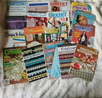 18 винтажных журналов о вязании крючком Annie's Hooked on Crochet Lily Quick & Easy More - Изображение 1 из 4