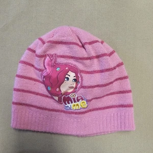 Mia and Me Girls Hat, Winter Hat, Beanie, Pink, Striped, One Size - Picture 1 of 5