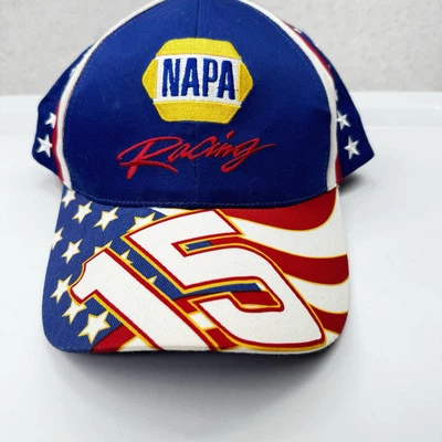 Gorra ajustable vintage Michael Waltrip #15 NAPA Racing bandera americana NASCAR Foto 1 de 4