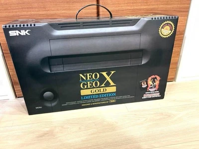 SNK NEO GEO X Gold Limited Edition Console Complete Set Black New Unopened Japan - Image 1 of 4