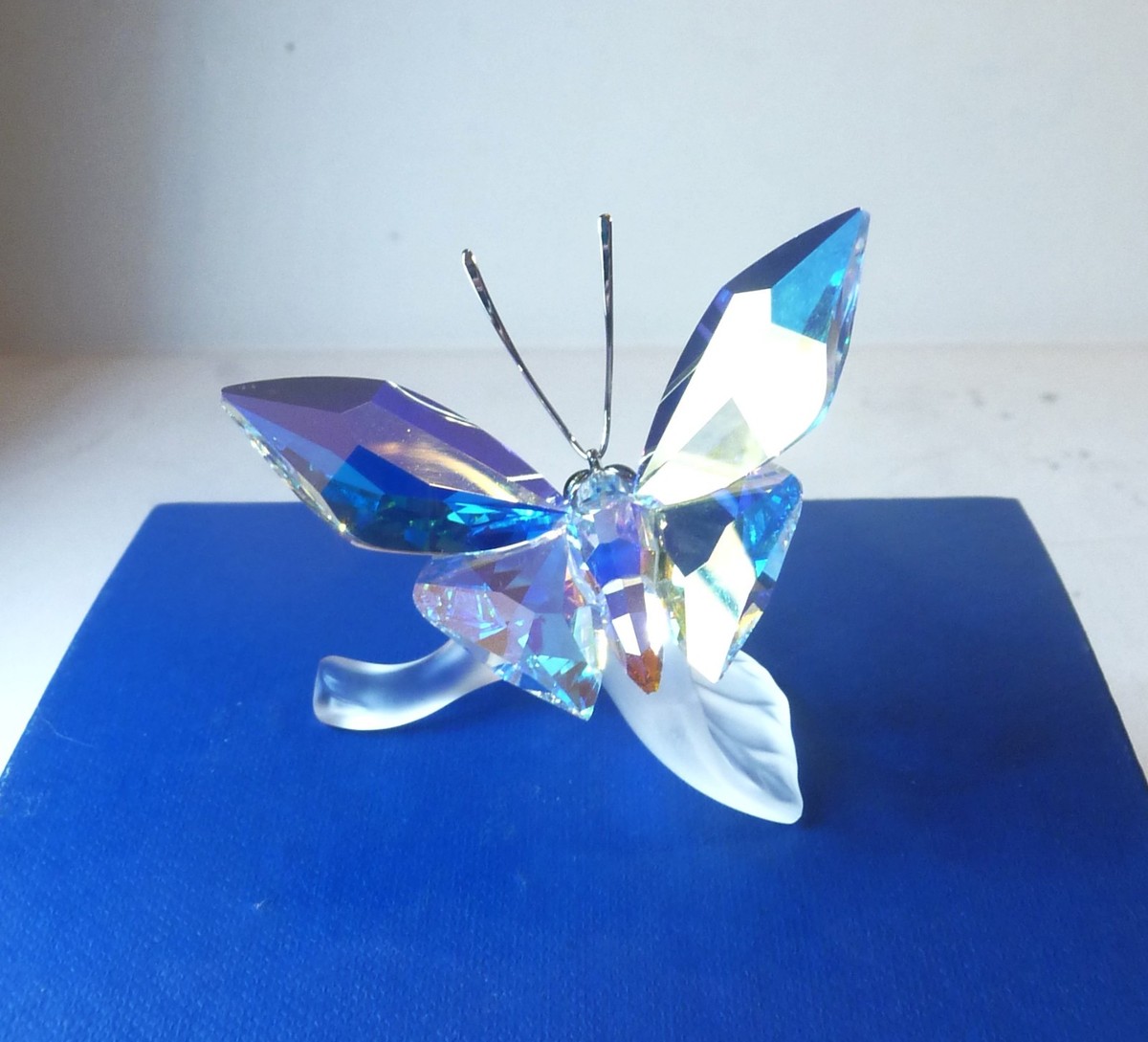 Swarovski Butterfly On Leaf for sale | eBay