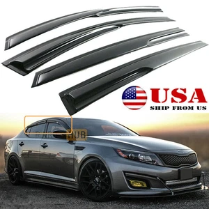 For KIA 2011-2015 Optima K5 Acrylic Window Vent Visors Rain Sun Guard Elnmkfprdr - Picture 1 of 12