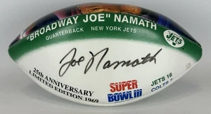 JOE NAMATH NEW YORK JETS SIGNED FULL SIZE SUPER BOWL III BALL - JSA - Picture 1 of 5