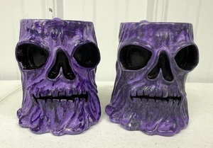 Monster Jam Truck Show Souvenir Cup Mug Grave Digger Purple Skull - Picture 1 of 4