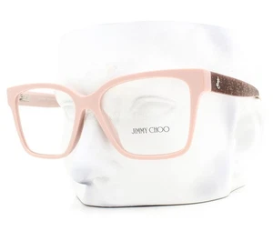 Jimmy Choo Eyeglasses JC 3006U 5014 Glasses Pink Shimmery Temples 55mm w/pouch - Picture 1 of 6