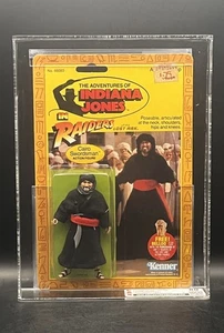Vintage 1982 AFA/CAS 80 Cairo Swordsman ROTLA 4 Back Kenner Indiana Jones MOC! - Picture 1 of 8