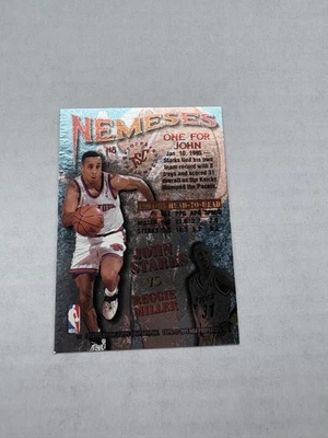 1995-96 Topps Stadium Club - Nemeses Reggie Miller, John Starks #N8 Foto 1 de 2
