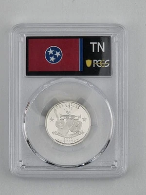 2002 S 25C Tennessee Silver Statehood Quarter PCGS PR69 DCAM Proof Ultra Cameo - Image 1 of 2