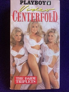 🔥 Rare - 1998 VHS Tape Play Boy Video Centerfold The Dahm Triplets 👀 - Imagen 1 de 10