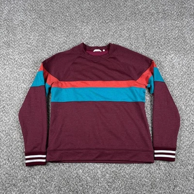 Cotopaxi Sweatshirt Womens XL Burgundy Colorblock Crewneck Pullover Striped - Image 1 of 4