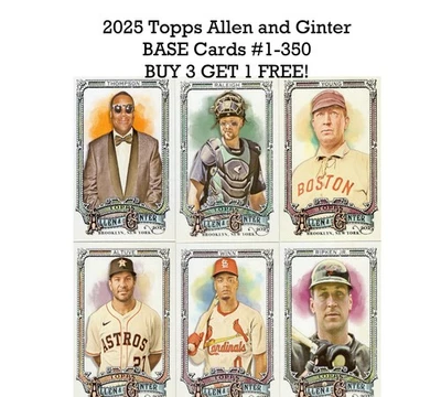 2025 Topps Allen and Ginter #1-350 BASE Cards Pick/Choose Your Card - Image 1 of 3