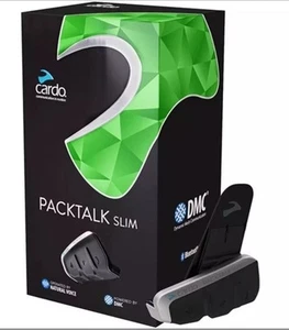 Cardo PackTalk Slim- Blue Tooth/Universal Communicator W/ JBL Audio PTS00001 - Picture 1 of 21