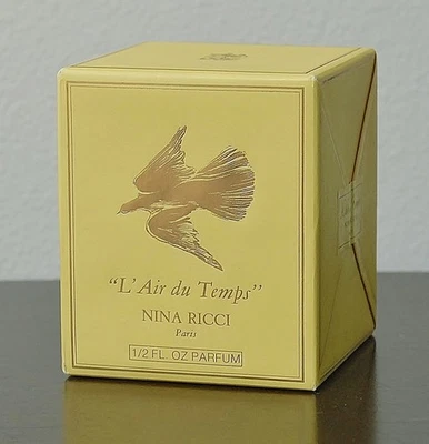 Винтажный NINA RICCI L'AIR DU TEMPS 15 мл ~ 1/2 унции чистый парфюм * LALIQUE один голубь запечатанный - Изображение 1 из 4