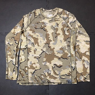 Camisa de caça manga longa camuflada camada base lã merino Kuiu 125 Nuyarn tamanho médio - Imagem 1 de 4