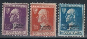 SOMALIA ITALIANA 1927 Alessandro Volta 3v MH* - Imagen 1 de 1