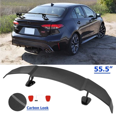 Rear Trunk GT Wing Racing Spoiler Carbon Lip For Toyota Corolla Sedan T - Изображение 1 из 4