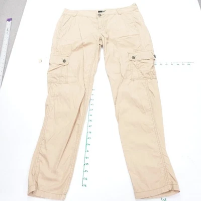 A.n.a A New Approach Pants Womens 4 Khaki Cotton Stretch Cargo Pockets Outdoor - Image 1 of 4