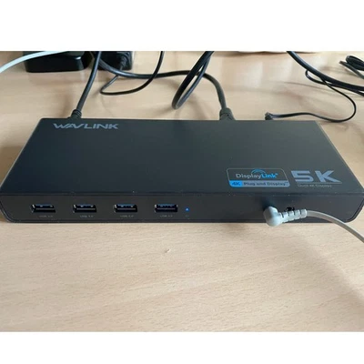 Wavlink Laptop Docking Station Dual HDMI Dual DP 6 USB A for Windows/Mac OS - Image 1 of 4