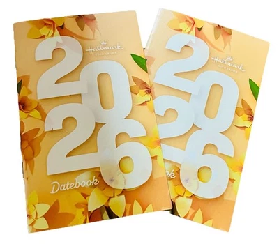 Juego de 2 Sello 2026 14 Meses Libro de Fechas Planificador Escribir y Recordar Información Importante Foto 1 de 3