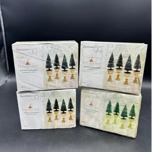 Lot of 4 Boxes Dept 56 Seasons Bay Potted Topiaries Set Of 4 53370 - Picture 1 of 5