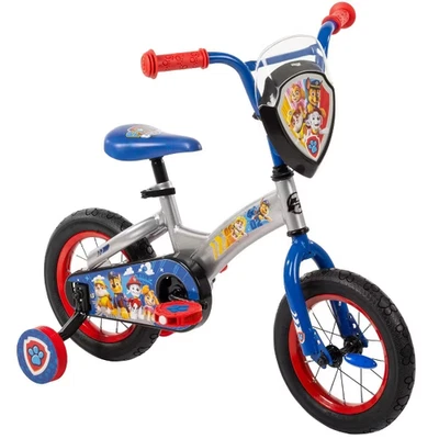 Bicicleta Huffy PAW Patrol Niños Ruedas 12" Luces LED 3-6 Años Niños Bicicleta Azul Foto 1 de 4