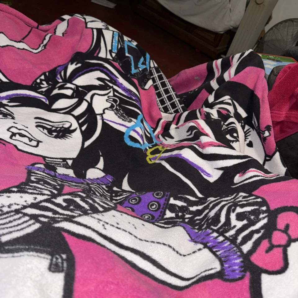 Muñecas Monster High Franco estilo feroz grande 2012 manta polar 86x55 Foto 1 de 3