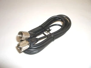 WORKMAN CX-12-PL-PL 12FT RG-58 ANTENNA COAX PATCH CABLE BLACK w/ MOLDED PL-259s - Picture 1 of 1