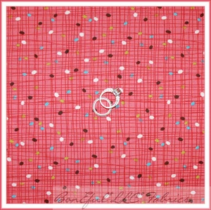 BonEful Fabric FQ Cotton Quilt VTG Pink Brown White Farm Chicken Egg Stripe Mask - Picture 1 of 10