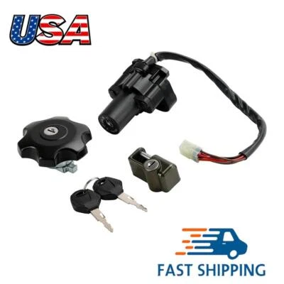 Interruptor de encendido LLAVES DE BLOQUEO TAPA GAS COMBUSTIBLE para 1996-2024 SUZUKI DR650SE Foto 1 de 4