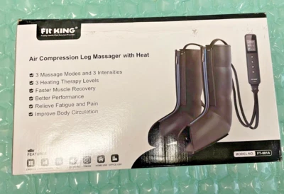 Leg Massager Heat for Circulation and Pain Relief, Air Compression Leg Massager - Image 1 of 4