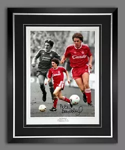 Peter Beardsley Signed And Framed Liverpool Fc Football 12x16 Montage Photograph - Picture 1 of 4