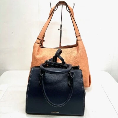 (2) 手提包 单肩包 皮革 Samantha Blue & Vince Camuto 粉红色 桃子(41) — 第 1/4 张图片