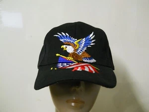 American Bald Eagle & American Flag Embroidered Baseball Hat Adjustable NEW - Picture 1 of 6