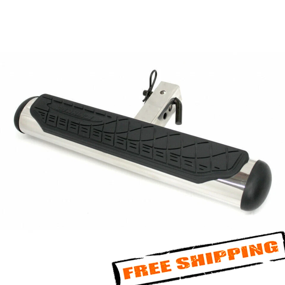 Barra escalonada de enganche de remolque ovalada de acero inoxidable Go Rhino 460 PS 24" para receptores de 2" Foto 1 de 4